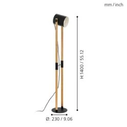 EGLO Lampadaire Hornwood -EGLO || BRILLIANT || Trio Soldes Boutique 1000178347 200623 10014900324 SKETCH DETAILS P000000001000178347 sketch