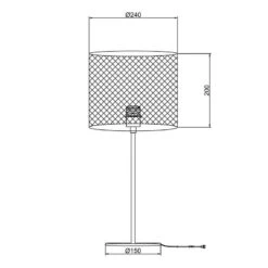Lampe Le Tech I -EGLO || BRILLIANT || Trio Soldes Boutique 1000251387 220715 500 SKETCH DETAILS P000000001000251387 sketch
