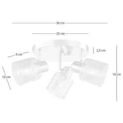 Plafonnier KOLIND 3 Ampoules -EGLO || BRILLIANT || Trio Soldes Boutique 1000279167 230214 500 SKETCH DETAILS P000000001000279167 sketch