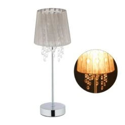 Lampe De Table, Cristal Et Organza -EGLO || BRILLIANT || Trio Soldes Boutique 12ed44f0338d47ea8d9261ab44c5d8f6