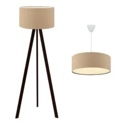 Set De 2 Luminaires Scunthorpe E27 Beige