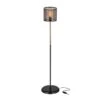 Lampadaire Farnborough Noir / Naturel -EGLO || BRILLIANT || Trio Soldes Boutique 6062a686c5d242d987e26b6b34a35161