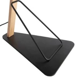 Lampadaire En Noir Et Bois De Chêne -EGLO || BRILLIANT || Trio Soldes Boutique e284485ae5774b668d3b93064fcf1e60