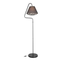 Lampadaire Gateshead E27 Noir / Gris