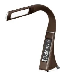 Lampe De Bureau LED Alex Time -EGLO || BRILLIANT || Trio Soldes Boutique led schreibtischleuchte alex time kunststoff 1 flammig kokosnuss braun 5083804