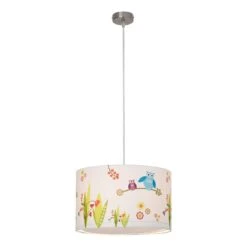 BRILLIANT Suspension Birds 7 BRILLIANT Suspension Birds -EGLO || BRILLIANT || Trio Soldes Boutique pendelleuchte birds metall textil silber 1 flammig 1400730