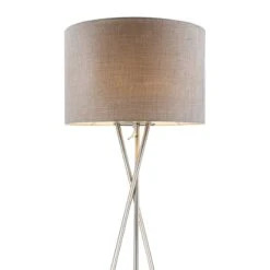 Lampadaire Paco II -EGLO || BRILLIANT || Trio Soldes Boutique stehleuchte paco i acryl satiniert nickel 1 flammig 4505404