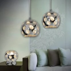 Lampe Diamond By Näve -EGLO || BRILLIANT || Trio Soldes Boutique tischleuchte diamond by naeve metall kunststoff silber 1 flammig 1862694